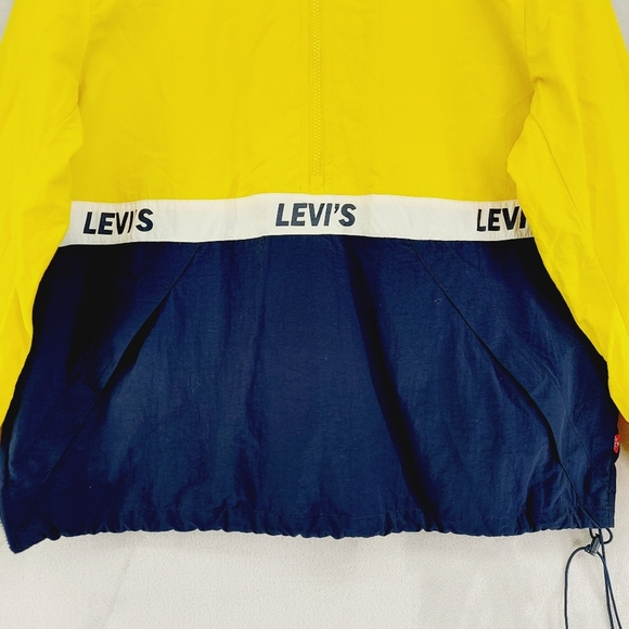 Levi's Colorblock Nylon Hooded Windbreaker Casual Jacket P531 - Picture 3 of 10